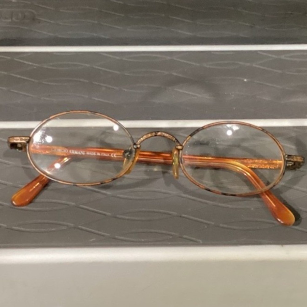 GIORGIO ARMANI 250 1020 Eyeglasses Frames Italy 45.20.135 Tortoise Shell